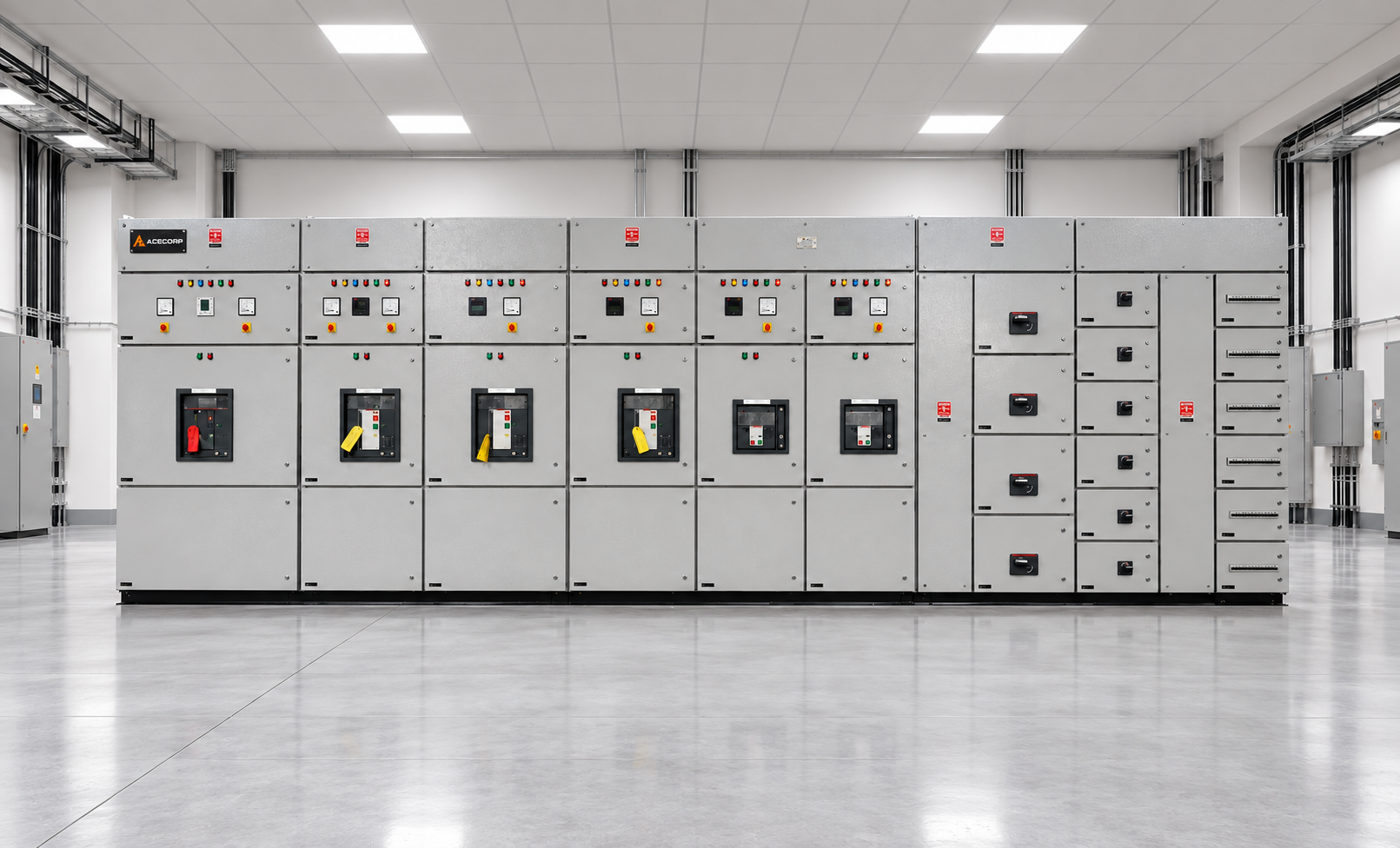Full Acecorp PCC panel lineup indoors